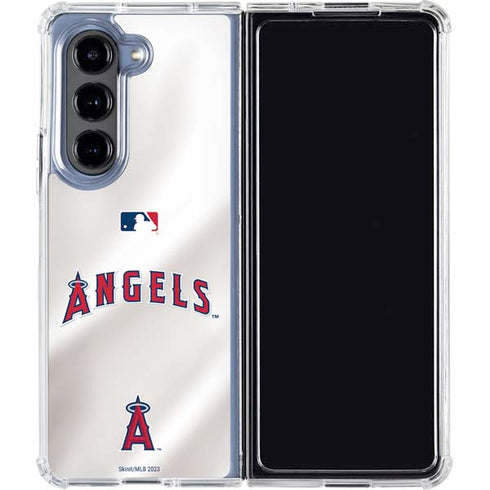 MLB Los Angeles Angels Jersey Galaxy Z Fold5 5G Clear Case