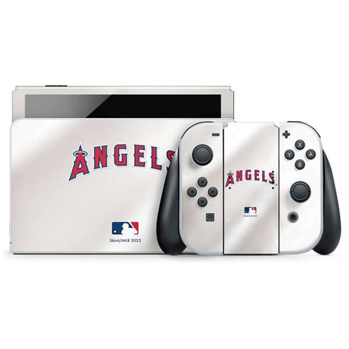 MLB Los Angeles Angels Jersey Nintendo Switch OLED (2021) Skin