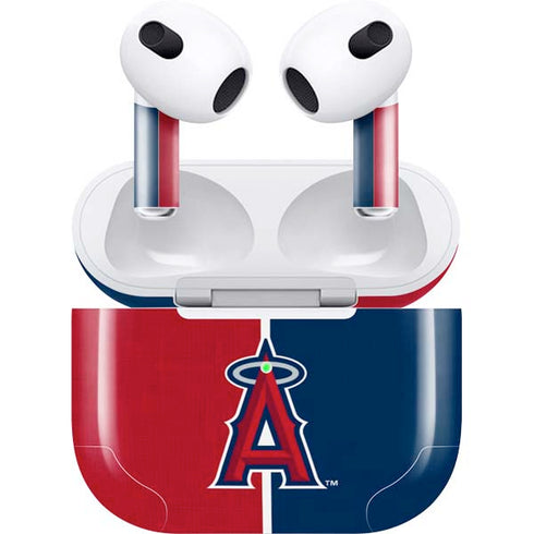 MLB Los Angeles Angels Split Apple AirPods (3rd Gen 2021) Skin