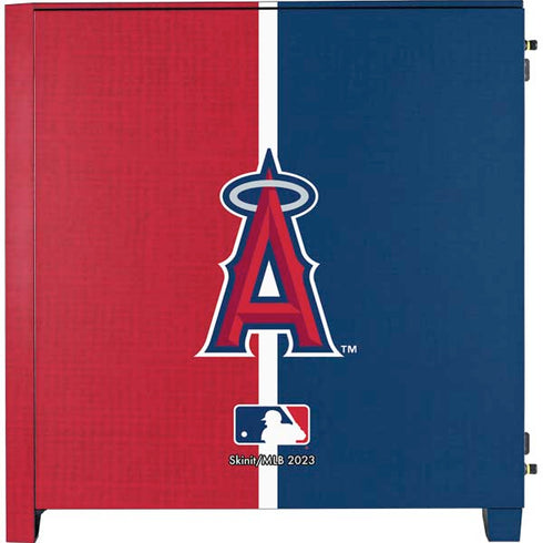 MLB Los Angeles Angels Split Corsair 4000D Tempered Glass Mid-Tower ATX Case Skin