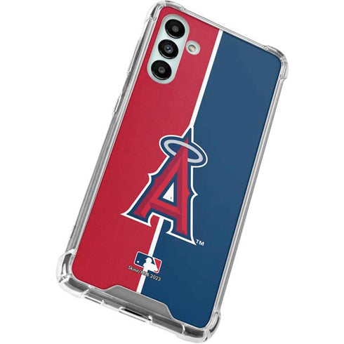 MLB Los Angeles Angels Split Galaxy A13 5G Clear Case