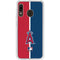 MLB Los Angeles Angels Split Galaxy A20 Clear Case