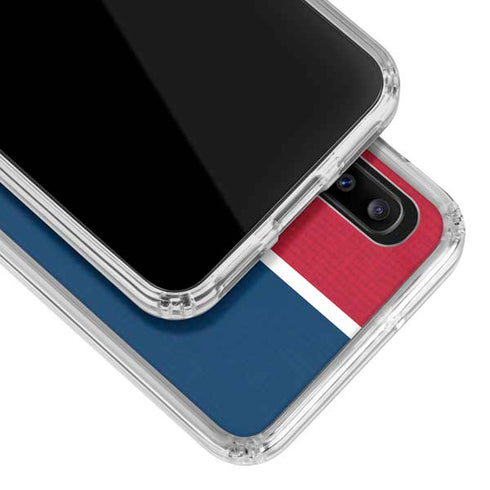 MLB Los Angeles Angels Split Galaxy A20 Clear Case