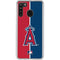 MLB Los Angeles Angels Split Galaxy A21 Clear Case
