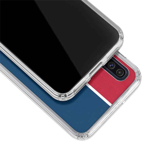 MLB Los Angeles Angels Split Galaxy A50 Clear Case