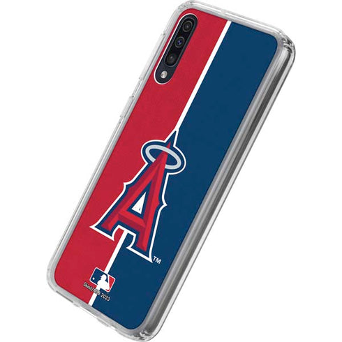 MLB Los Angeles Angels Split Galaxy A50 Clear Case