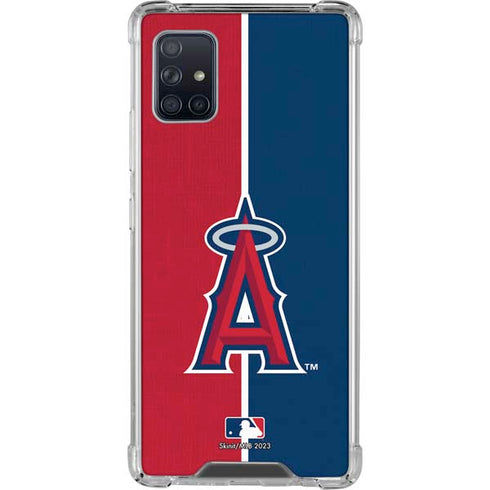 MLB Los Angeles Angels Split Galaxy A51 5G Clear Case