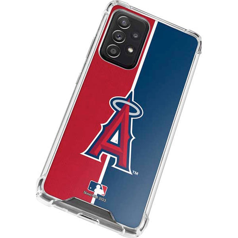 MLB Los Angeles Angels Split Galaxy A52 5G Clear Case