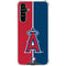 MLB Los Angeles Angels Split Galaxy A54 5G Clear Case