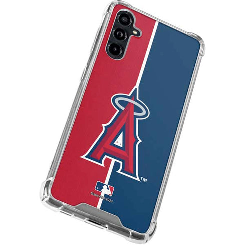 MLB Los Angeles Angels Split Galaxy A54 5G Clear Case
