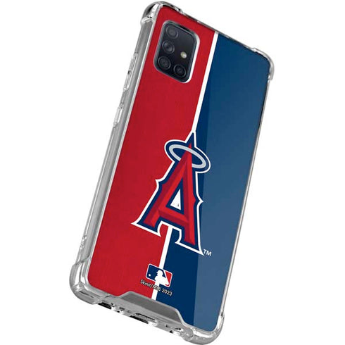MLB Los Angeles Angels Split Galaxy A71 5G Clear Case