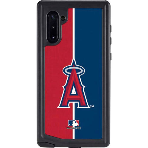 MLB Los Angeles Angels Split Galaxy Note 10 Waterproof Case