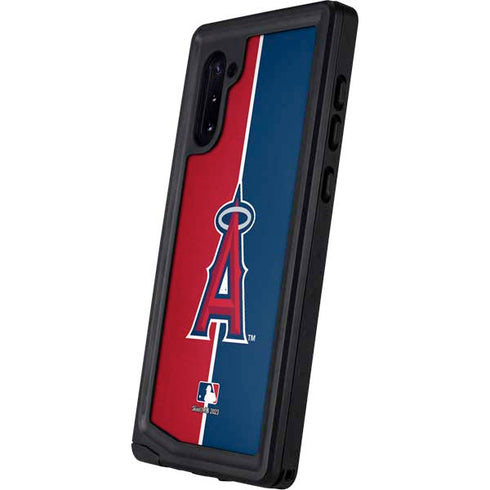 MLB Los Angeles Angels Split Galaxy Note 10 Waterproof Case