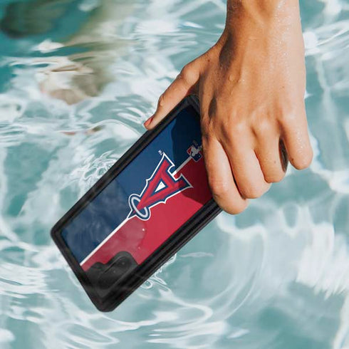 MLB Los Angeles Angels Split Galaxy Note 10 Waterproof Case