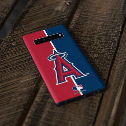 MLB Los Angeles Angels Split Galaxy S10 Skin
