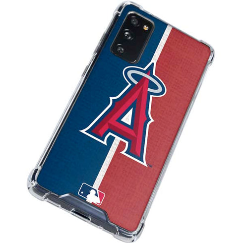 MLB Los Angeles Angels Split Galaxy S20 FE Clear Case