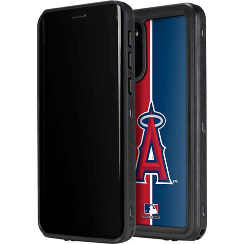 MLB Los Angeles Angels Split Galaxy S20 Plus Waterproof Case