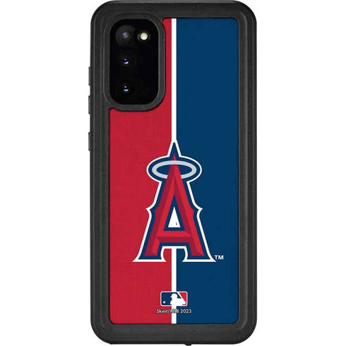 MLB Los Angeles Angels Split Galaxy S20 Waterproof Case