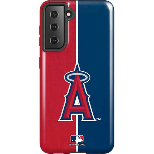 MLB Los Angeles Angels Split Galaxy S21 5G Pro Case