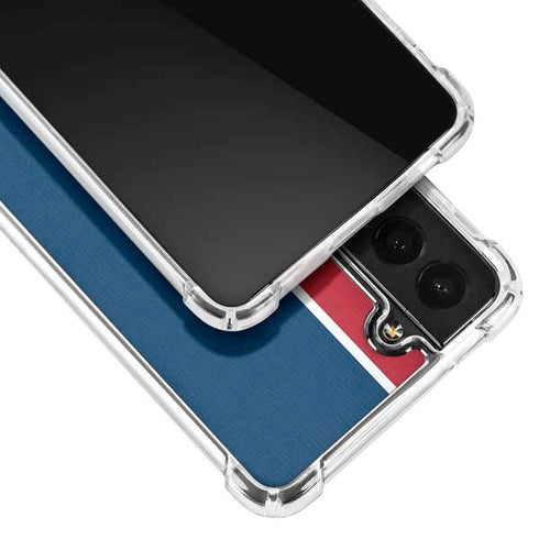 MLB Los Angeles Angels Split Galaxy S21 Plus 5G Clear Case