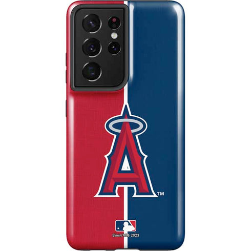 MLB Los Angeles Angels Split Galaxy S21 Ultra 5G Pro Case