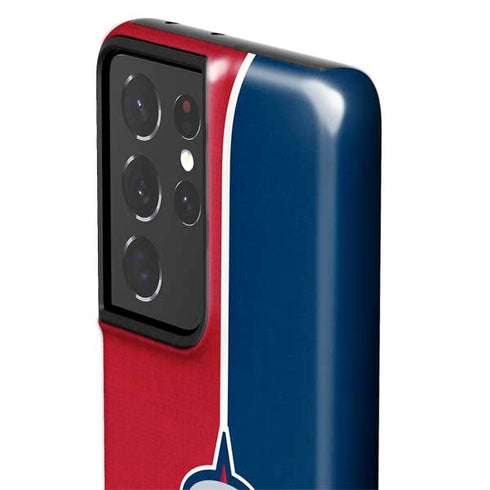 MLB Los Angeles Angels Split Galaxy S21 Ultra 5G Pro Case