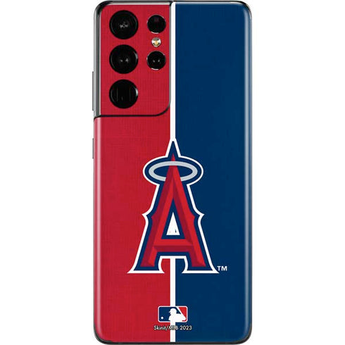 MLB Los Angeles Angels Split Galaxy S21 Ultra 5G Skin
