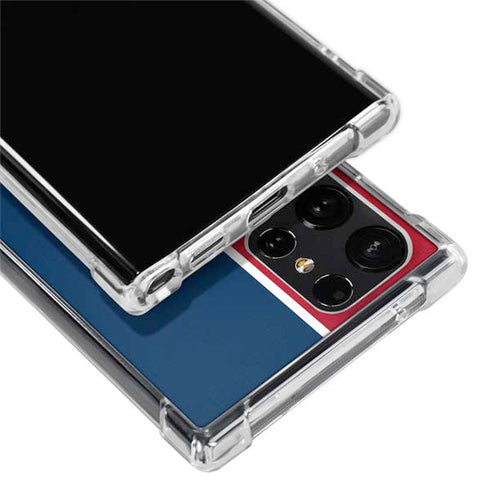 MLB Los Angeles Angels Split Galaxy S22 Ultra Clear Case
