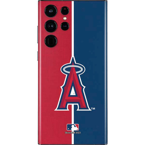 MLB Los Angeles Angels Split Galaxy S22 Ultra Skin