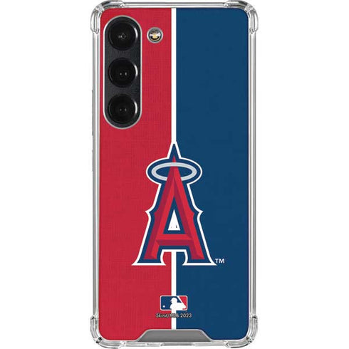 MLB Los Angeles Angels Split Galaxy S23 Clear Case