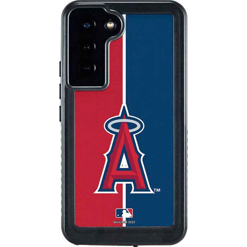 MLB Los Angeles Angels Split Galaxy S23 Plus Waterproof Case