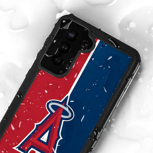 MLB Los Angeles Angels Split Galaxy S23 Plus Waterproof Case