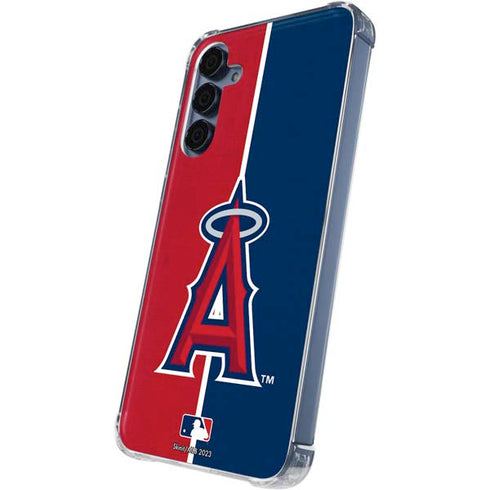 MLB Los Angeles Angels Split Galaxy S24 Clear Case