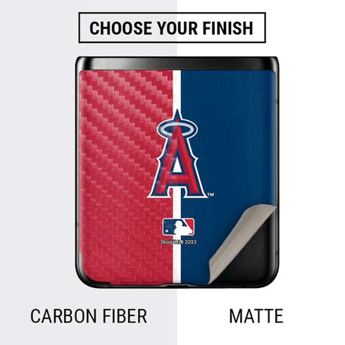 MLB Los Angeles Angels Split Galaxy Z Flip Skin