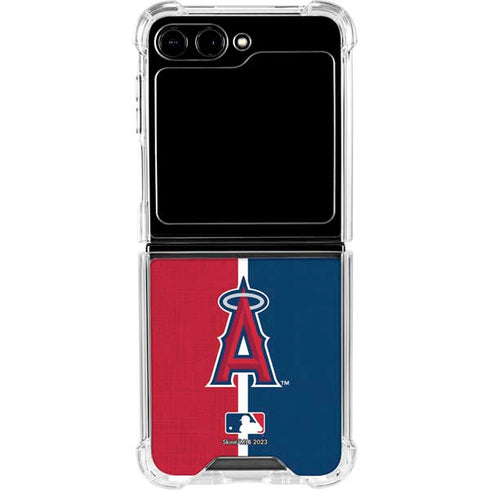 MLB Los Angeles Angels Split Galaxy Z Flip5 5G Clear Case
