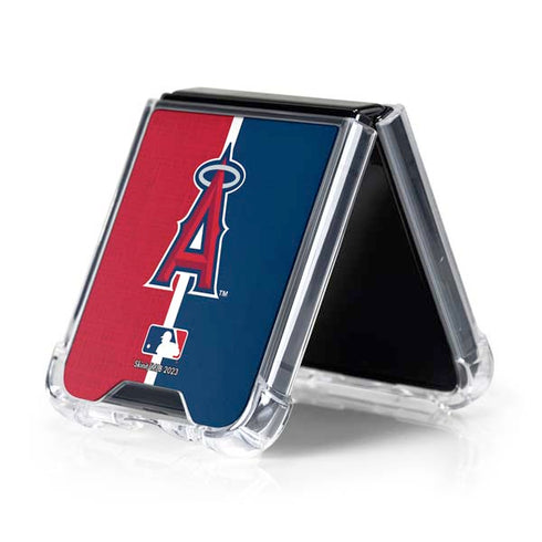 MLB Los Angeles Angels Split Galaxy Z Flip5 5G Clear Case