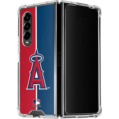 MLB Los Angeles Angels Split Galaxy Z Fold4 5G Clear Case