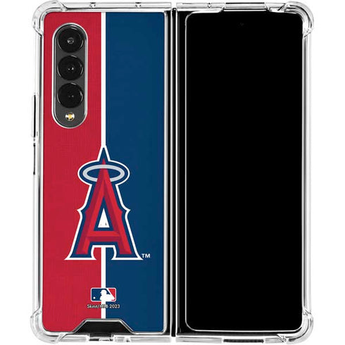 MLB Los Angeles Angels Split Galaxy Z Fold4 5G Clear Case