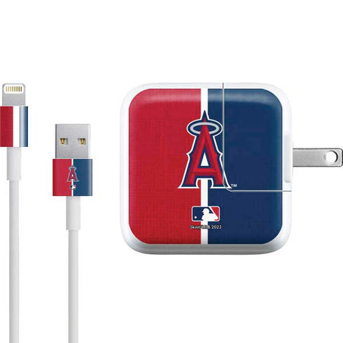 MLB Los Angeles Angels Split iPad Charger (10W USB) Skin
