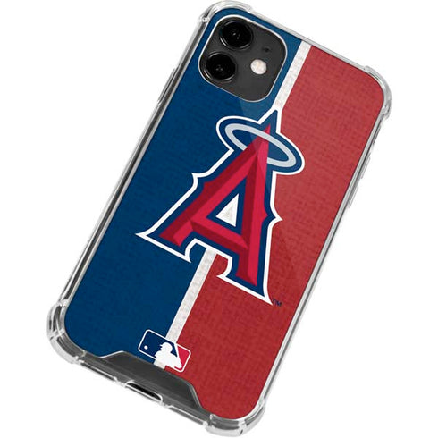 MLB Los Angeles Angels Split iPhone 12 Clear Case