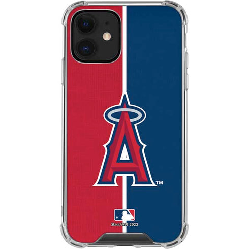 MLB Los Angeles Angels Split iPhone 12 Clear Case
