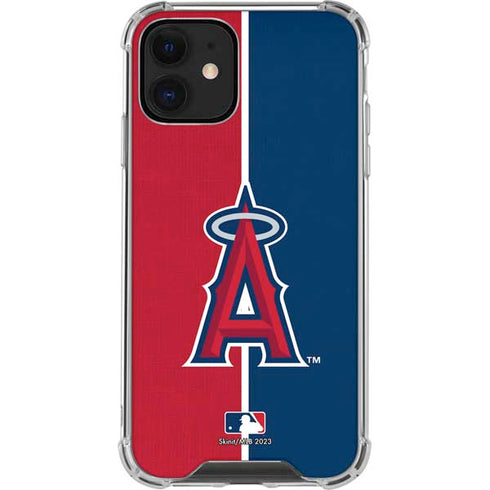MLB Los Angeles Angels Split iPhone 12 Mini Clear Case