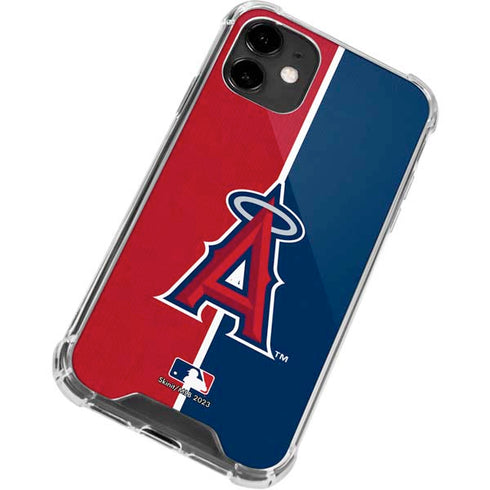 MLB Los Angeles Angels Split iPhone 12 Mini Clear Case