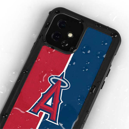 MLB Los Angeles Angels Split iPhone 12 Mini Waterproof Case