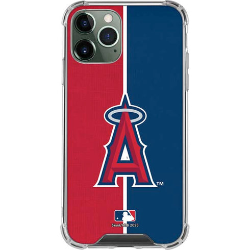MLB Los Angeles Angels Split iPhone 12 Pro Clear Case