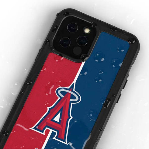 MLB Los Angeles Angels Split iPhone 12 Pro Waterproof Case