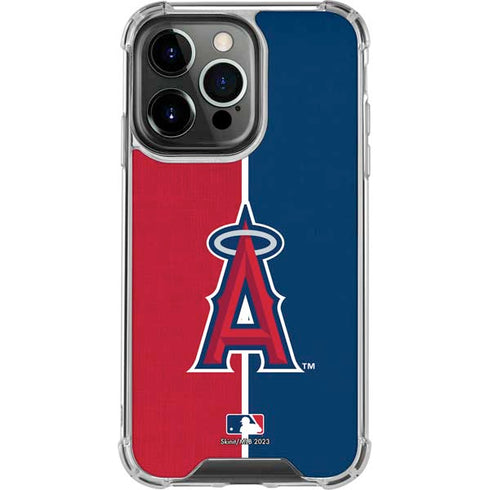 MLB Los Angeles Angels Split iPhone 15 Pro Clear Case