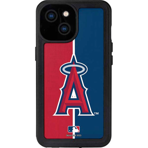 MLB Los Angeles Angels Split iPhone 15 Waterproof Case