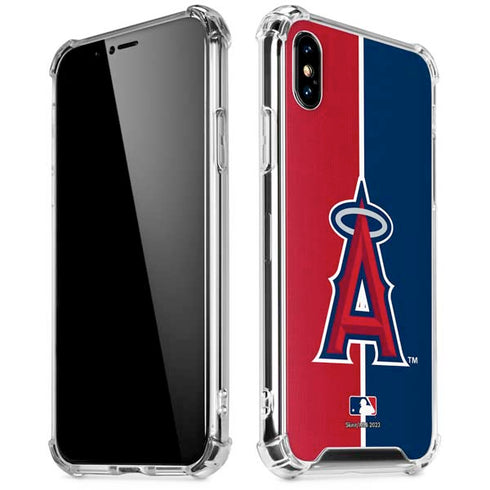 MLB Los Angeles Angels Split iPhone XS Max Clear Case