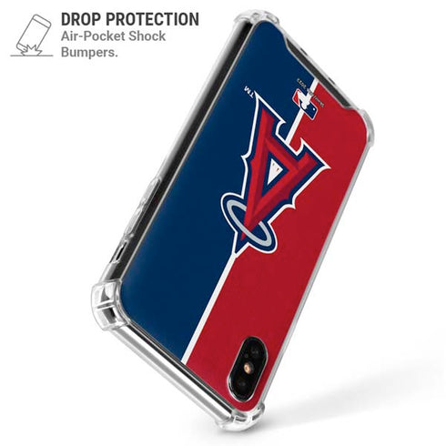 MLB Los Angeles Angels Split iPhone XS Max Clear Case
